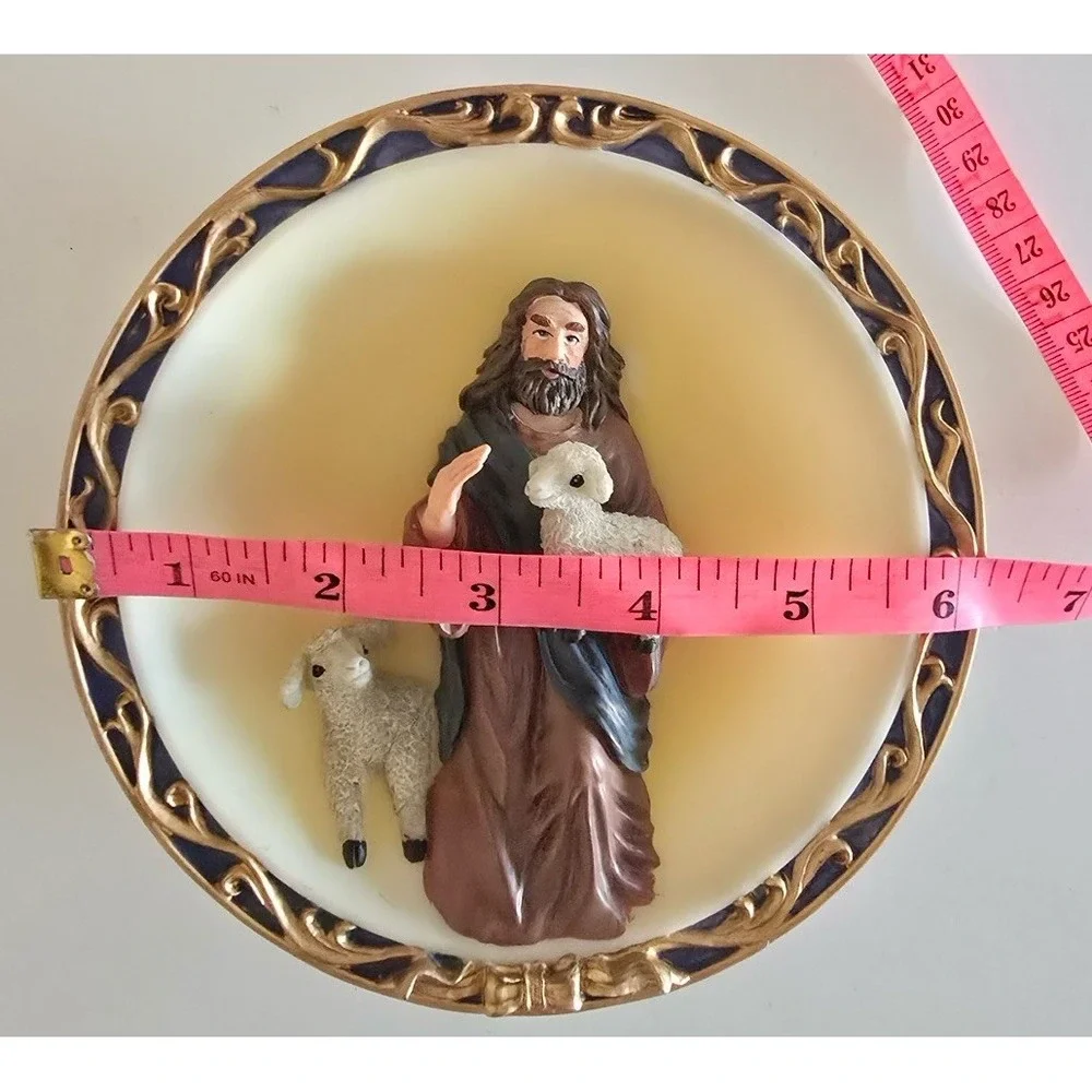 Jesus The Shepherd Handcrafted 6.25